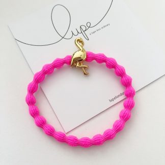 LUPE Gold Flamingo Neon Pink