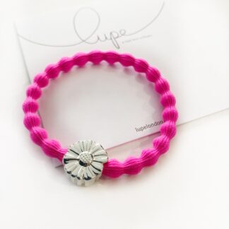 Lupe Flower Silver Neon Pink