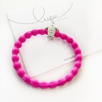 Lupe Turtle Silver Neon Pink